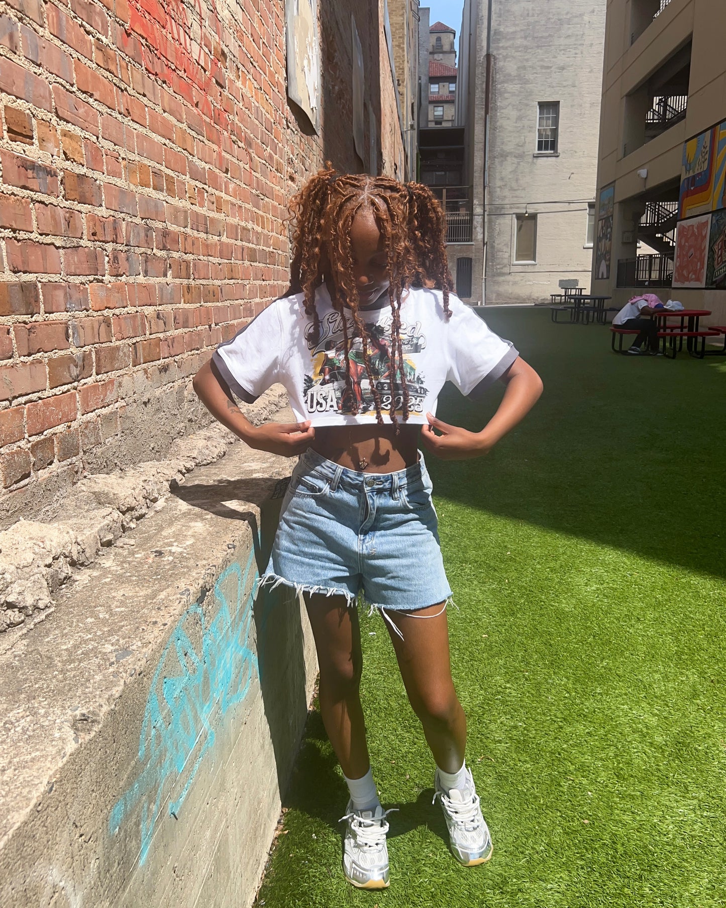 'BLOCKSTAR' CROPTOP
