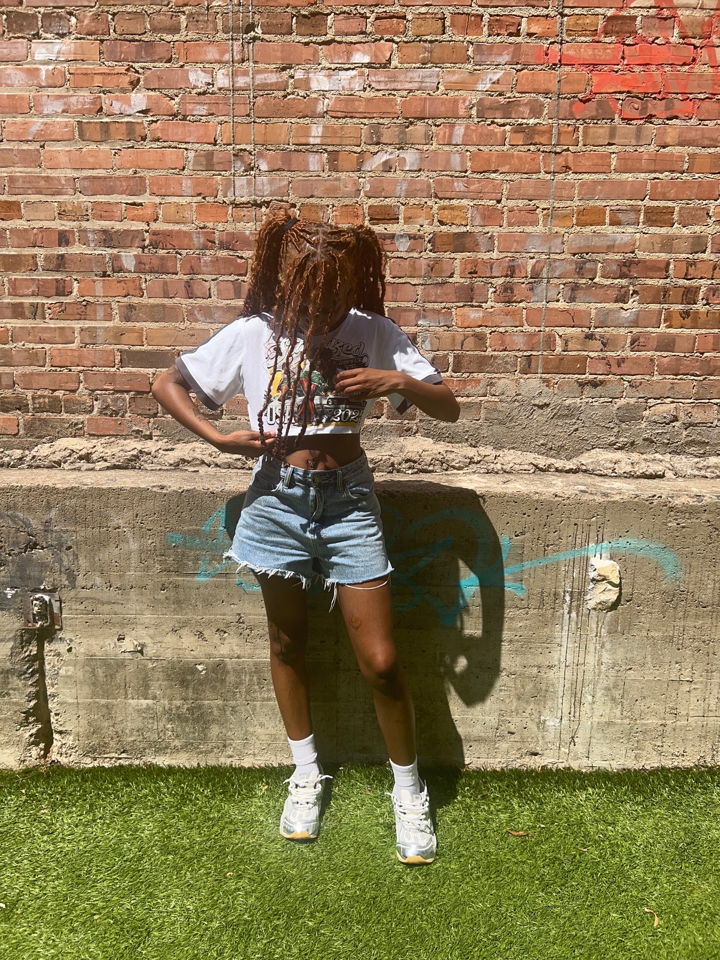 'BLOCKSTAR' CROPTOP