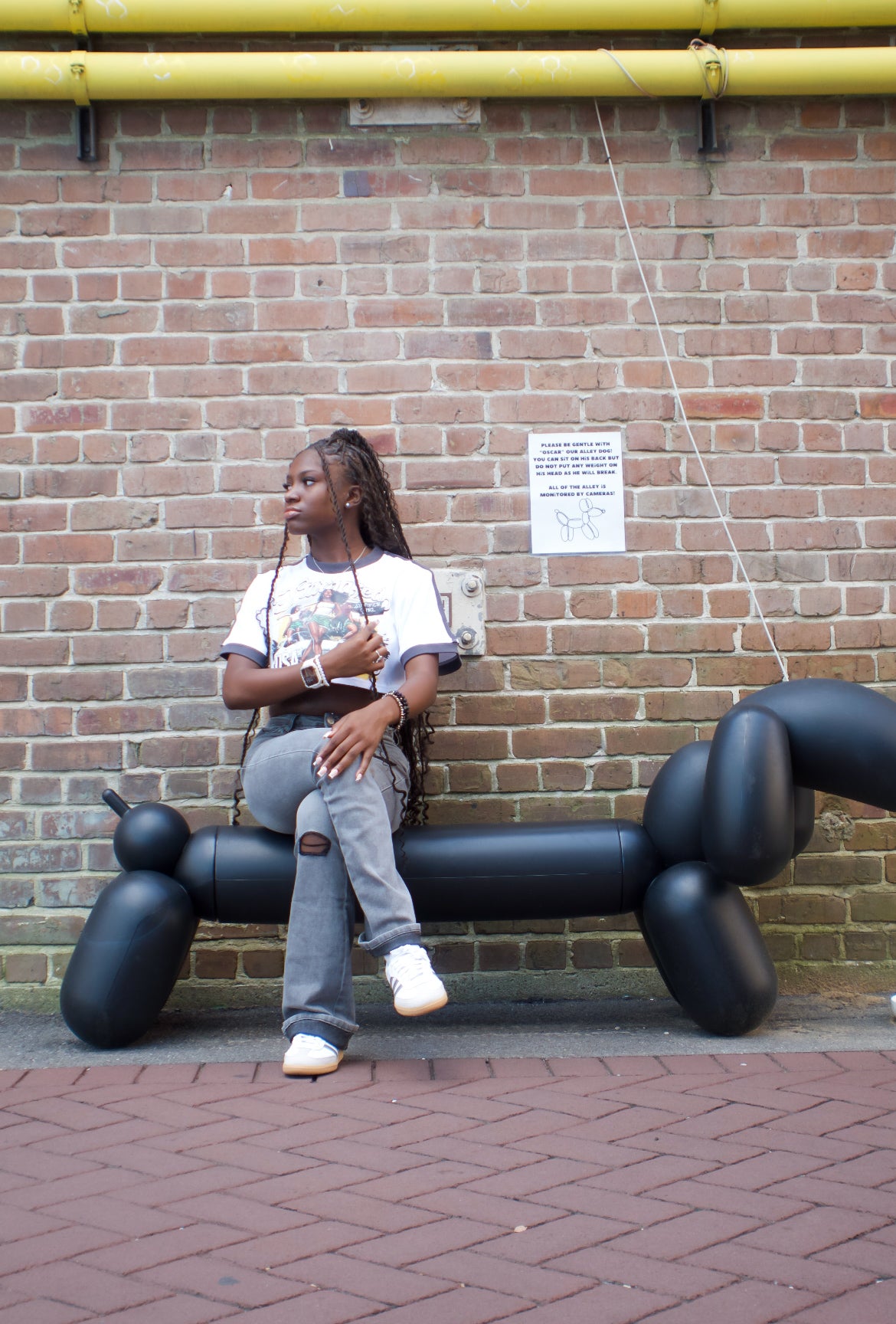 'BLOCKSTAR' CROPTOP
