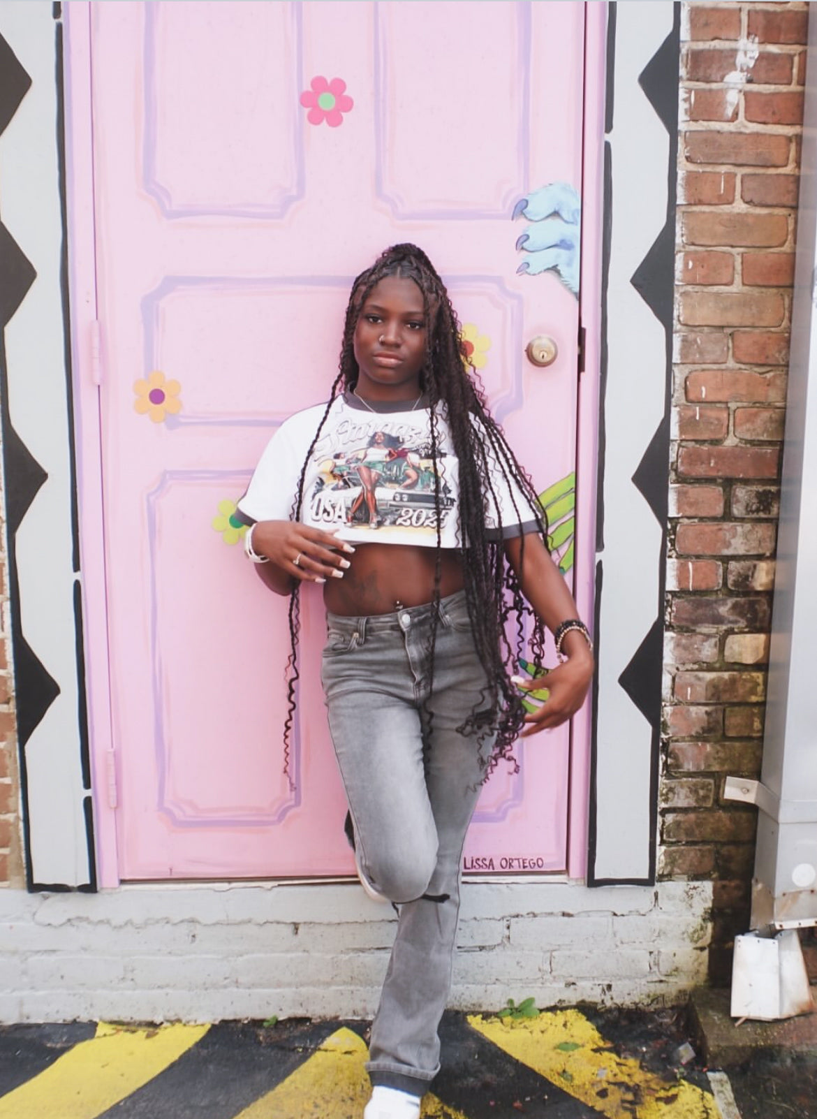 'BLOCKSTAR' CROPTOP